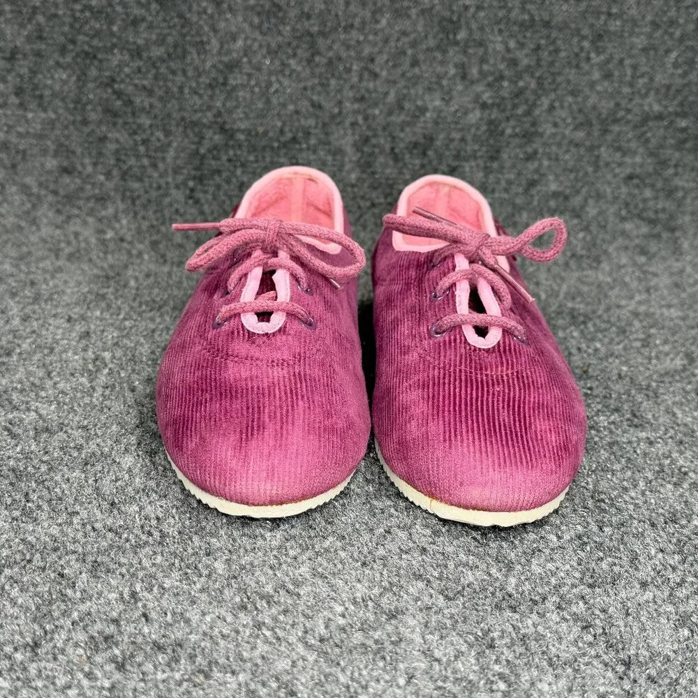 Nike Vintage Retro Sneakers Girl's Sz 6.5 Purple Corduroy Low Lace Athletic Shoe